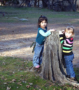 Amaryllis and Shyla in the park
